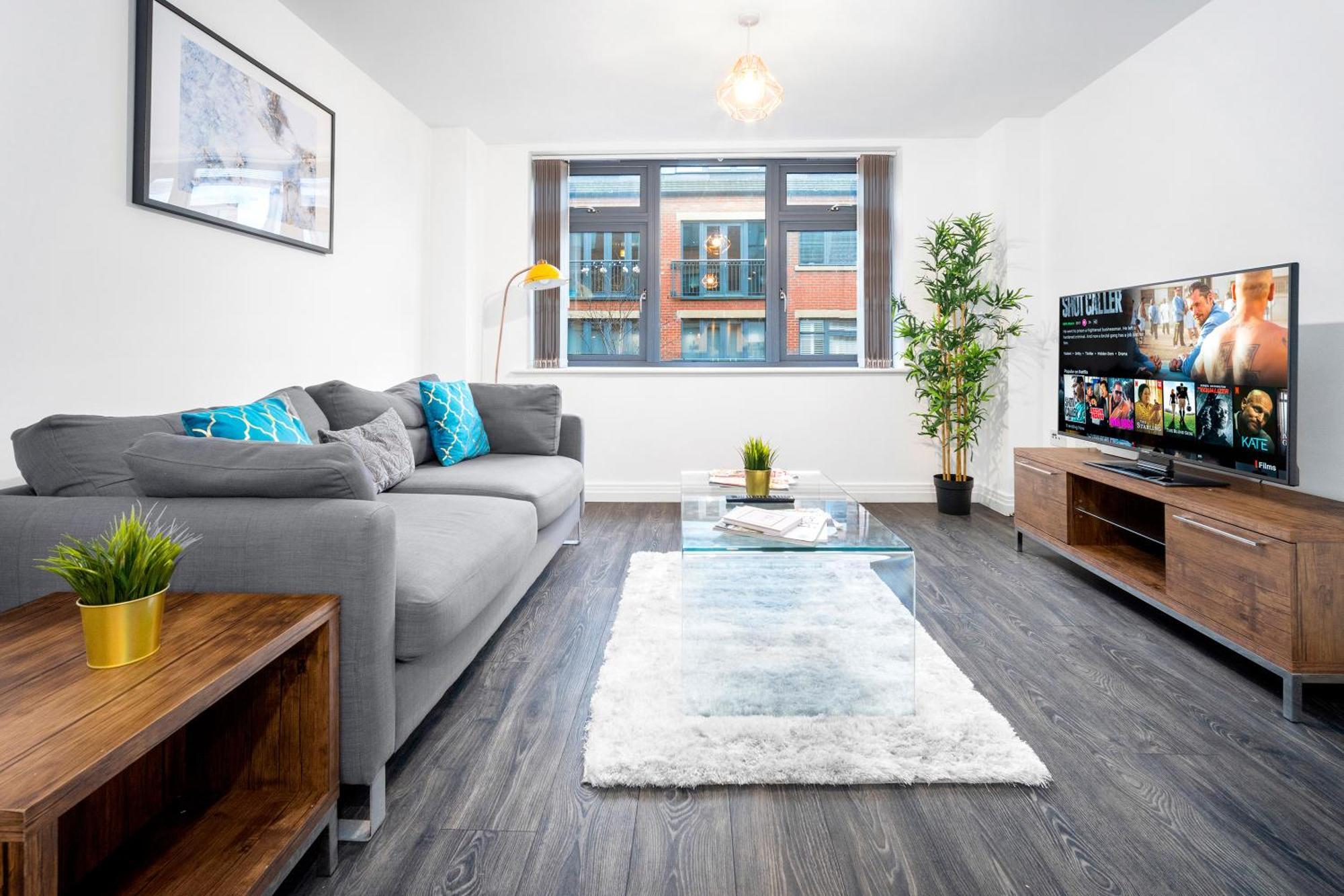 New Luxe Apartment - Secure Parking - Birmingham City Centre - Netflix - Wifi - Top Rated - 54M Buitenkant foto
